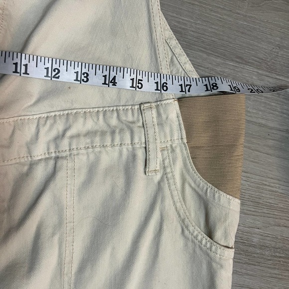 Old Navy Maternity Overalls Straight Leg Solid Cream Size 8R - Picture 9 of 12